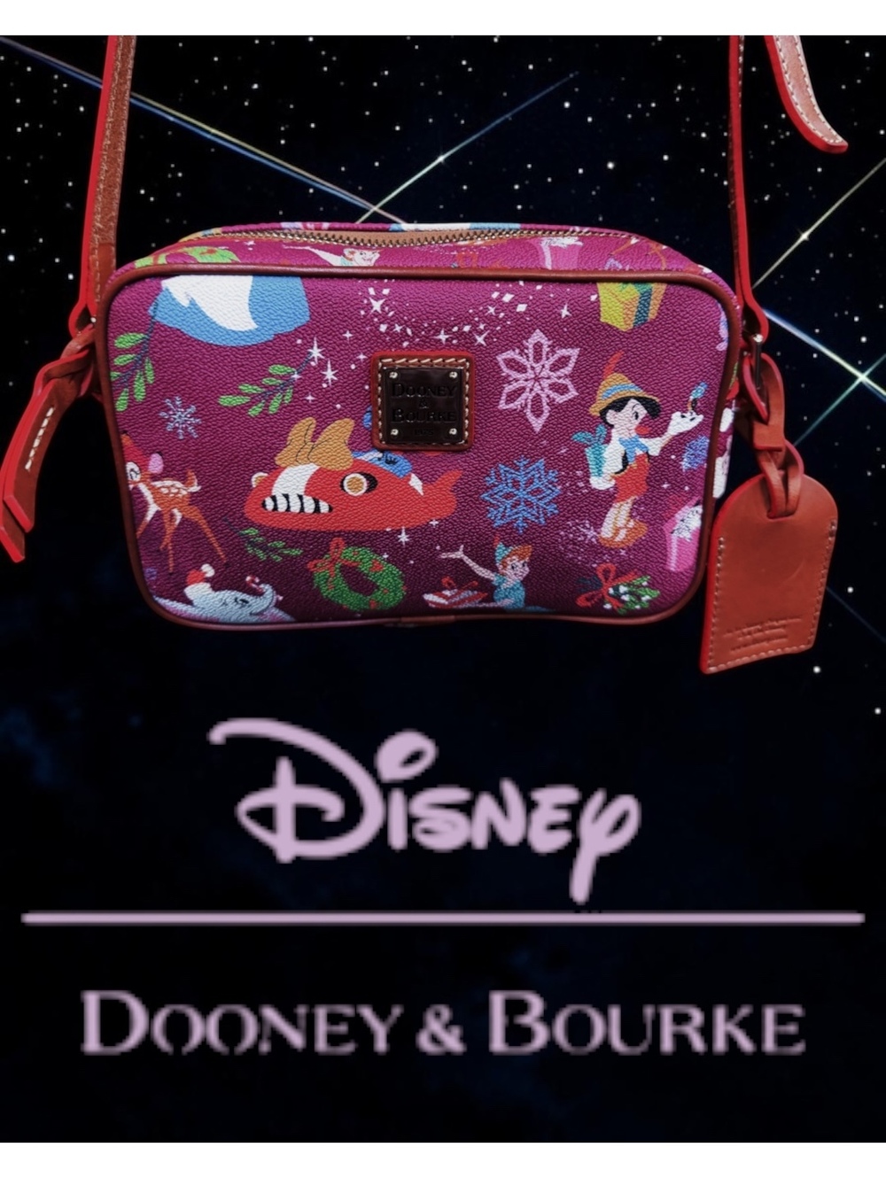 ✨ NWT Disney Classics Christmas Dooney & Bourke Camera Bag